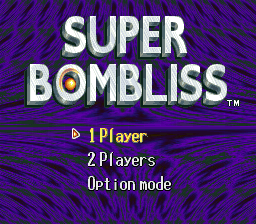 Super Bombliss (Japan) Title Screen